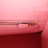 Hermes Special Order (HSS) Birkin 35 Rose Confetti and Anemone Epsom Gold Hardware