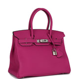 Hermes Birkin 30 Rose Pourpre Togo Palladium Hardware