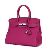 Hermes Birkin 30 Rose Pourpre Togo Palladium Hardware