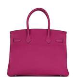 Hermes Birkin 30 Rose Pourpre Togo Palladium Hardware