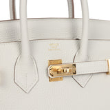 Hermes Birkin 25 Gris Pale Togo Gold Hardware