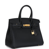 Hermes Birkin 30 Black Togo Gold Hardware