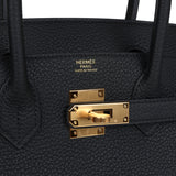 Hermes Birkin 30 Black Togo Gold Hardware