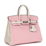 Hermes Special Order (HSS) Birkin 25 Rose Sakura and Nata Chevre Palladium Hardware