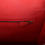 Pre-owned Hermes Birkin 35 Rouge Tomate Togo Gold Hardware