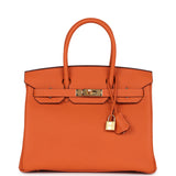 Hermes Birkin 30 Orange Togo Gold Hardware