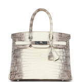 Hermes Birkin 30 Himalaya Niloticus Crocodile Palladium Hardware