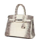 Hermes Birkin 30 Himalaya Niloticus Crocodile Palladium Hardware