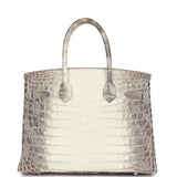 Hermes Birkin 30 Himalaya Niloticus Crocodile Palladium Hardware