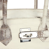 Hermes Birkin 30 Himalaya Niloticus Crocodile Palladium Hardware