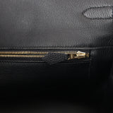 Pre-owned Hermes Birkin 40 Black Togo Gold Hardware