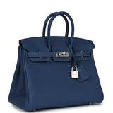 Hermes Birkin 25 Deep Bleu Verso Togo Palladium Hardware