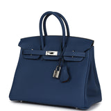 Hermes Birkin 25 Deep Bleu Verso Togo Palladium Hardware