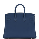 Hermes Birkin 25 Deep Bleu Verso Togo Palladium Hardware