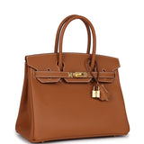 Hermes Birkin 30 Gold Epsom Gold Hardware