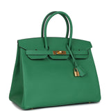 Hermes Birkin 35 Cactus Epsom Gold Hardware