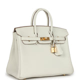 Hermes Birkin 25 Mushroom Togo Gold Hardware