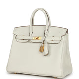 Hermes Birkin 25 Mushroom Togo Gold Hardware