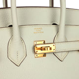 Hermes Birkin 25 Mushroom Togo Gold Hardware