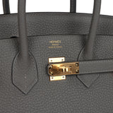 Hermes Birkin 25 Gris Meyer Togo Gold Hardware