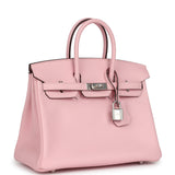 Hermes Birkin 25 Rose Sakura Swift Palladium Hardware