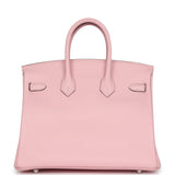 Hermes Birkin 25 Rose Sakura Swift Palladium Hardware