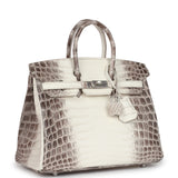 Hermes Birkin 25 Himalaya Niloticus Crocodile Palladium Hardware