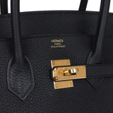 Hermes Birkin 35 Black Togo Gold Hardware