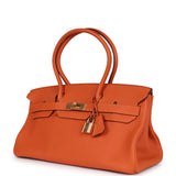 Pre-owned Hermes Shoulder Birkin 42 JPG Orange H Clemence Gold Hardware