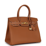 Hermes Birkin 30 Gold Epsom Gold Hardware