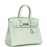 Pre-owned Hermes Birkin 30 Vert Fizz Epsom Palladium Hardware