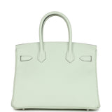 Pre-owned Hermes Birkin 30 Vert Fizz Epsom Palladium Hardware