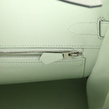 Pre-owned Hermes Birkin 30 Vert Fizz Epsom Palladium Hardware