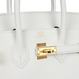 Hermes Birkin 25 New White Swift Gold Hardware