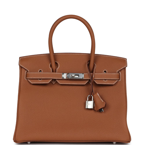 Hermes Birkin 30 Gold Togo Palladium Hardware