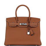 Hermes Birkin 30 Gold Togo Palladium Hardware