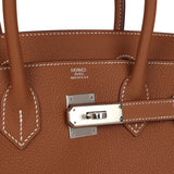 Hermes Birkin 30 Gold Togo Palladium Hardware