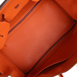 Pre-owned Hermes Birkin 35 Orange H Togo Palladium Hardware