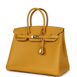 Hermes Birkin 35 Jaune Ambre Epsom Gold Hardware