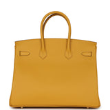 Hermes Birkin 35 Jaune Ambre Epsom Gold Hardware