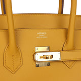 Hermes Birkin 35 Jaune Ambre Epsom Gold Hardware