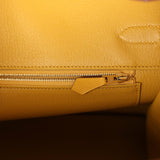 Hermes Birkin 35 Jaune Ambre Epsom Gold Hardware