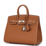 Hermes Birkin Sellier 25 Gold Epsom Palladium Hardware