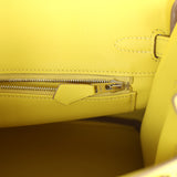 Hermes Birkin 25 Lime Swift Palladium Hardware