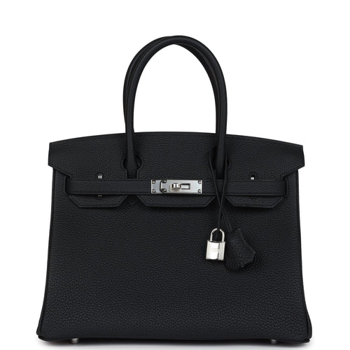 Hermes Birkin 30 Black Togo Palladium Hardware