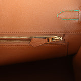 Hermes Special Order (HSS) Birkin 35 Menthe Verso Togo Gold Hardware