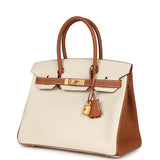 Hermes Special Order (HSS) Birkin 30 Craie and Gold Epsom Brushed Gold Hardware