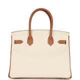 Hermes Special Order (HSS) Birkin 30 Craie and Gold Epsom Brushed Gold Hardware