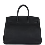 Hermes Birkin 35 Black Togo Gold Hardware