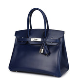 Hermes Birkin 30 Bleu Saphir Box Palladium Hardware